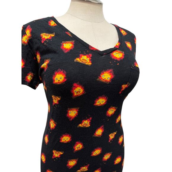 Torrid 2 (2X 18/20) Howl's Moving Castle Calcifer Studio Ghibli Tunic Tee Shirt - Picture 2 of 3